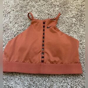 Nike dri fit high neck razor back sports bra size medium